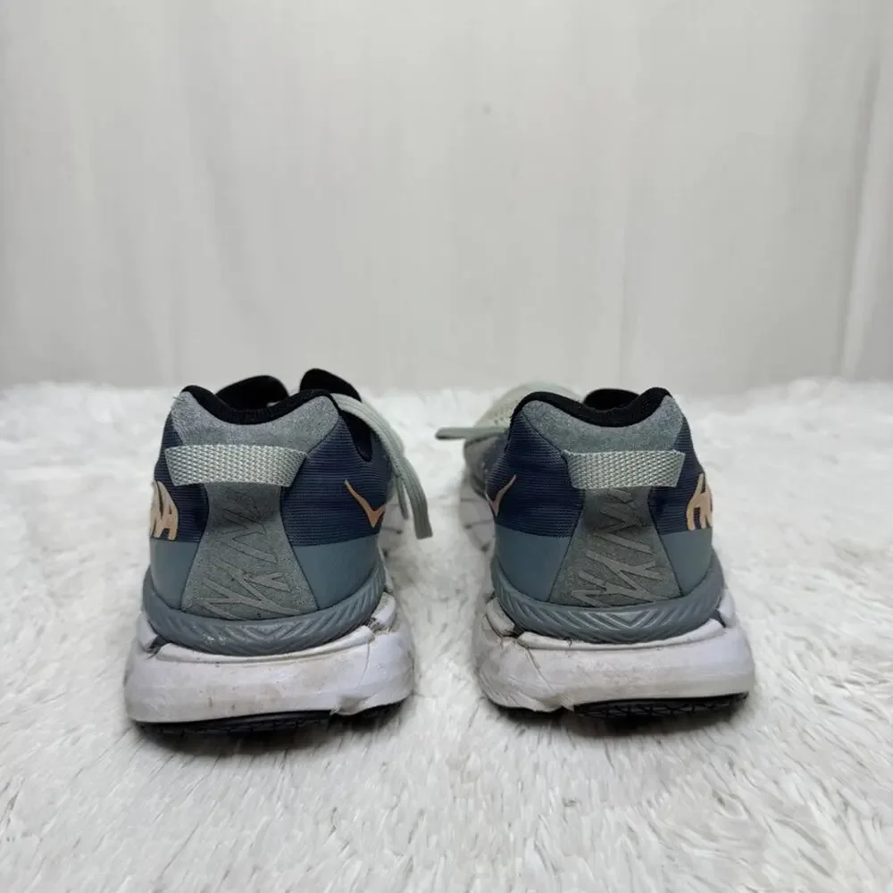 HOKA / Clifton 6 green blue lace up running sneakers / 10.5M